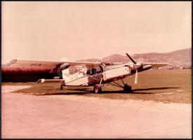 HA-YDE Pilatus Porter repülőgép, fotó, 30×40 cm