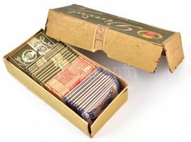 40 db bontatlan cigarettapapír: Diadal, Lepke, Ötéves terv. Dobozban
