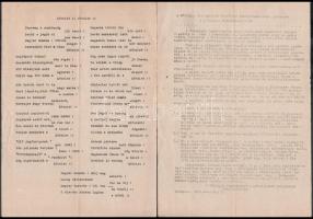 1956 Versek, felhívások stb. a forradalom idejéből (Erős vár a mi istenünk, Kötelet! Kötelet!, Kőbán...
