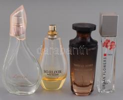 4 db régi parfümös üveg
