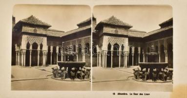 cca 1900-1920 Vegyes külföldi sztereófotó tétel, 51 db, 18x9 cm