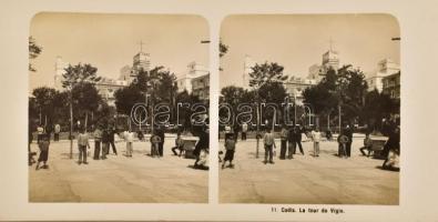 cca 1900-1920 Vegyes külföldi sztereófotó tétel, 51 db, 18x9 cm