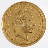 DN "Magyar aranypénzek utánveretben - Ferenc József arany 8 forint 1870" aranyozott Ag eml...