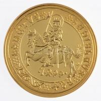 DN "Magyar aranypénzek utánveretben - II. Ulászló guldiner" aranyozott Ag emlékérem tanúsí...