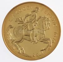 DN "Magyar aranypénzek utánveretben - Rákóczi Ferenc jubileumi 40 Pengő" aranyozott Ag eml...