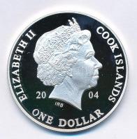 Cook-szigetek 2004. 1$ Ag "Ázsia történelme - Vietnámi háború" kapszulában (19,57g/0.999/3...