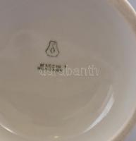 Drasche Ludas Matyi porcelán figura, fehér mázas, jelzett, égetési repedésekkel, m: 27 cm