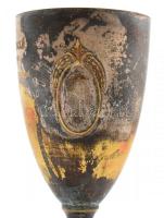 1929 "Stuller László elnök urunknak" Nagykanizsai Kerékpár Egylet serleg, kopottas állapot...