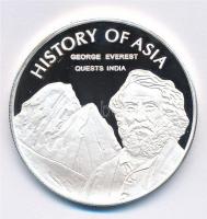 Cook-szigetek 2005. 1$ Ag Ázsia történelme - George Everest Indiában kapszulában (20,55g/0.999/39mm) T:PP Cook Islands 2005. 1 Dollar Ag History of Asia - George Everest quests India in capsule (20,55g/0.999/39mm) C:PP