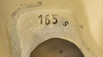 Balerina figura, gipsz, fehérre festett, formaszámmal, apró kopásnyomokkal, m: 21 cm, h: 29 cm