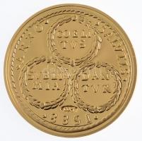 DN "Nagy uralkodócsaládok - Vasa-ház, III. Zsigmond 10 dukát" aranyozott Cu-Ni emlékérem t...