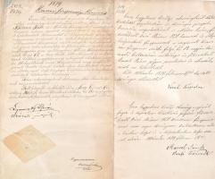 1879 Krasznai (Erdély) főesperesi kinevezés báró Bémer Pál részére Ferencz József király és Trefort ...