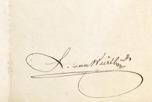 1833 Az Első Orszták Takarékpénztár  segélyegyetének pesti kirendeltségének vezetésére szóló oklevél...