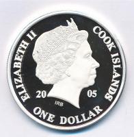 Cook-szigetek 2005. 1$ Ag "Ázsia történelme - Salamon király Temploma" kapszulában (20,37g...