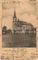 1904 Lajoskomárom, Római katolikus templom. Klökner P. kiadása (lyukak / holes)