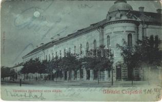 1906 Cegléd, Városháza a Jászberényi utca oldalán. Sebők Béla kiadása (kopott sarkak / worn corners)