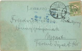 1906 Cegléd, Városháza a Jászberényi utca oldalán. Sebők Béla kiadása (kopott sarkak / worn corners)