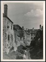 cca 1950 Sopron, Ikva-patak, hátoldalon feliratozott fotó, 18×13 cm