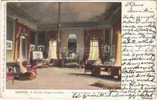 1900 Gödöllő, A Király dolgozószobája, Királyi kastély, belső. W. Haertel No. 506. Erdélyi cs. és kir. udvari fényképész felvétele után (EB)