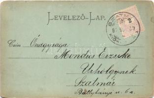 1898 Diósgyőr (Miskolc), várrom. Ferenczi B. kiadása (kopott sarkak / worn corners)