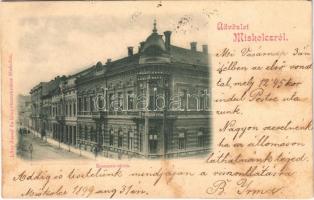 1899 Miskolc, Szemere utca, fogorvos. Lővy József fia kiadása (vágott / cut)