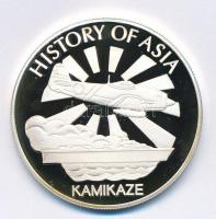 Cook-szigetek 2006. 1$ Ag Ázsia történelme - Kamikaze kapszulában (20,12g/0.999/39mm) T:PP halvány patina Cook Islands 2006. 1 Dollar Ag History of Asia - Kamikaze in capsule (20,12g/0.999/39mm) C:PP faint patina