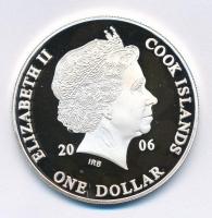 Cook-szigetek 2006. 1$ Ag "Ázsia történelme - Dalai Láma" kapszulában (20,23g/0.999/39mm) ...
