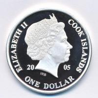 Cook-szigetek 2005. 1$ Ag "Ázsia történelme - Ópiumháború - Kína és a Brit Birodalom" kaps...