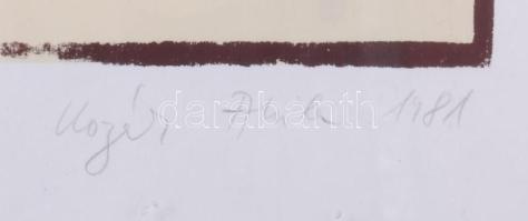 Kozák Attila (1949-): Illúziók, 1981. Szitanyomat, papír, jelzett, számozott (20/11). Plexiüvegezett...