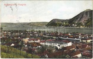 1931 Nagymaros, kilátás Visegrád felé, vár, vasútállomás (EK)