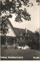 1948 Buják, Weisz Manfréd üdülő. Sztanek Ede (Pásztó) photo (kis szakadás / small tear)