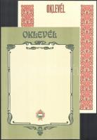 cca 1970 6x5 db kitöltetlen szocreál oklevél: Kiváló dolgozó. stb