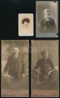 11 db klf erdélyi műteremből származó vizitkártya és kabinetfotó (Arad, Beszterce, Karánsebes, Temes...