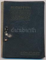 1923 Budapesti HÉV arcképes bérlet, sérült tokkal