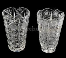 2 db ólomkristály váza. hibátlanok. 16 cm