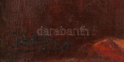 Polonyi jelzéssel: Csendélet. Olaj, vászon. 46x36 cm