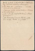 cca 1920 Erotikus vegyes technikájú rajz, hátoldalon Móritz viccel, jó állapotban, 13×9 cm