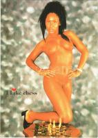 2020 I like chess / Erotic nude lady - modern postcard
