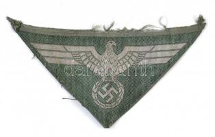 II. világháborús német katonai felvarró / German WOrld War II. military linen badge 11x5,5 cm