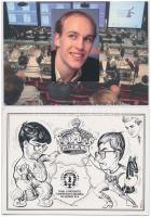 42 db modern sakk motívumú képeslap: erotikusak is / 42 modern chess motive postcards: some erotic t...