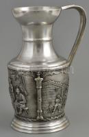 "SKS zinn" készlet, 6 db pohár + 1 db kiöntő, jó állapotban, eredeti dobozában + 2 db pohá...