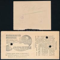 Otthon Írók és Hírlapírók köre tagdíj igazolás  + pénztár igazoló lap