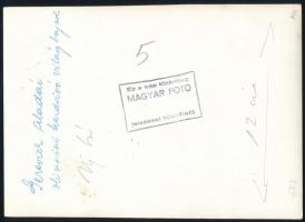 Gerevich Aladár olimpiai és világbajnok kardvívó eredeti sajtófotója. 18x14 cm