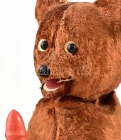 Két felhúzhatós játék figura.Medve és fésülködő majom  Kulcsos szerkezet, működik, egy felhúzó kulcc...