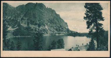 1935 Tátra Poprádi tó nagy méretű képeslap 28x14 cm