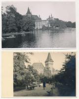 Budapest XIV. Vajdahunyad vára - 14 db régi fotó képeslap
