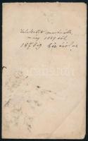 1859-1879 Teleltetett marhák és lovak kézzel írott jegyzéke füzetben