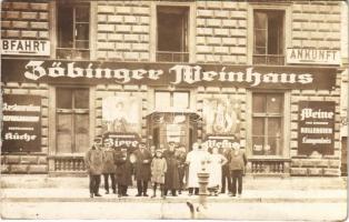 Wien, Vienna, Bécs (?); Zöbinger Weinhaus und Restauration / wine hall and restaurant. photo (tear)