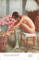 Danseuse / Tänzerin / Dancer Erotic nude lady art postcard. Société des Artistes Francais. Salon de 1911. ND Phot. s: R. Guillaume (EK)