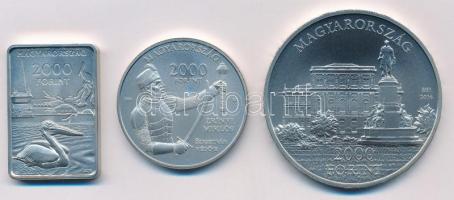 2016.  2000Ft Cu-Ni "150 éves az állatkert" + 2000Ft Cu-Ni "Szigetvár" + 2000Ft ...